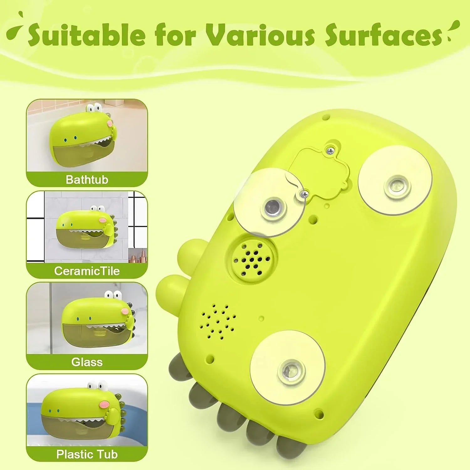 Dino Bubble Buddy Bath Toy | Interactive, Colourful & Engaging for Kids’ Sensory Development and Fun Bath Time Adventures