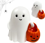 Halloween Ghost Figurine | Cute, Whimsical Decor for Tabletop Home Decoration and Unique Gifts