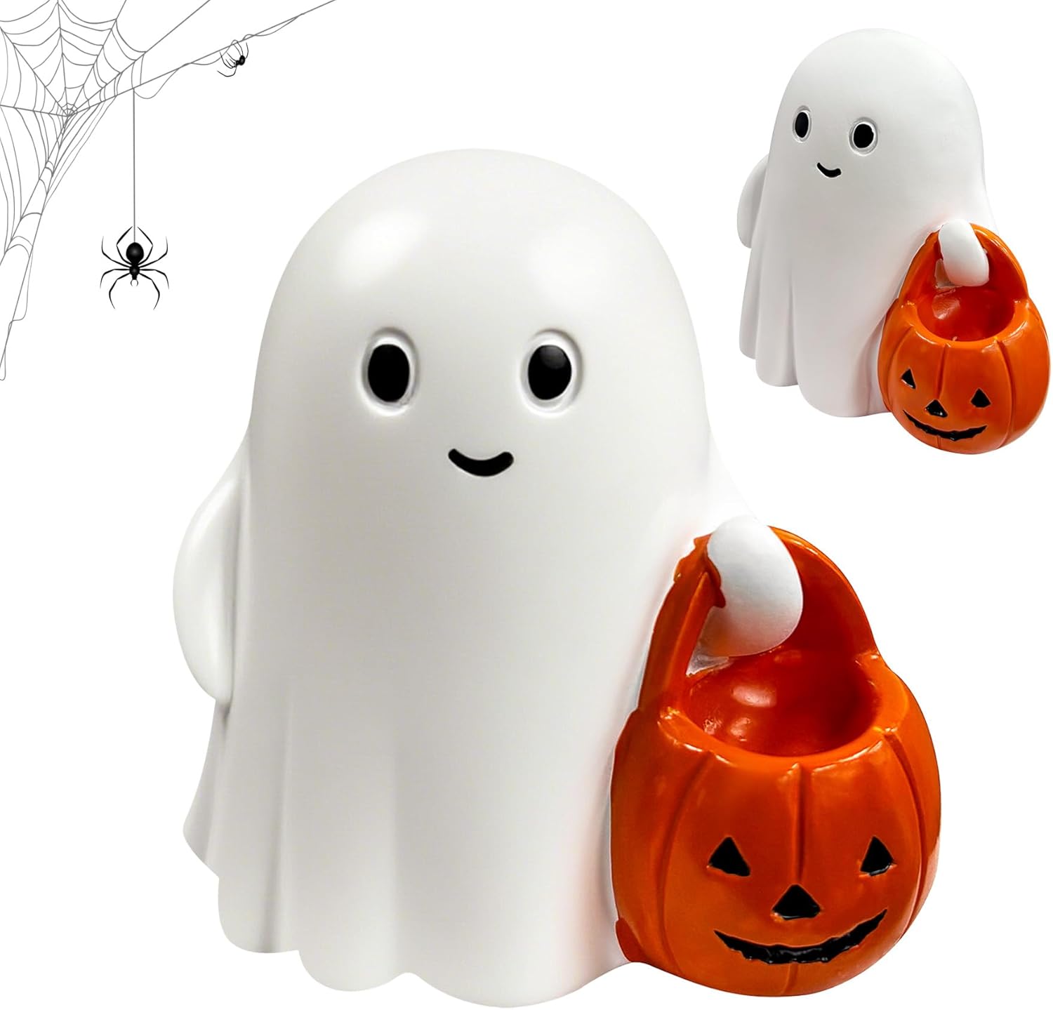 Halloween Ghost Figurine | Cute, Whimsical Decor for Tabletop Home Decoration and Unique Gifts