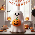 Halloween Ghost Figurine | Cute, Whimsical Decor for Tabletop Home Decoration and Unique Gifts