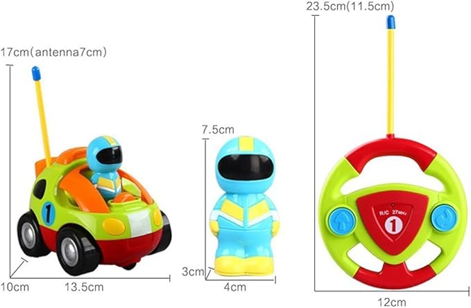 RC Turbo Racer Remote-Controlled Toy Car | Easy Control, Fun Sounds & Lights for Kids' Indoor and Outdoor Play