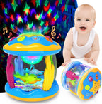 Musical Projector Rotating Light Baby Toys for 6-12 Months | Rotating Light-Up, Tummy Time & Learning Toy for Infants and Toddlers 1-3 Years Old