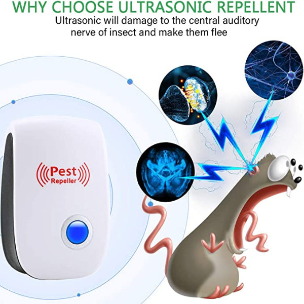 Ultrasonic Rat Deterrent: Repel Rats with Sound & Noise Repellent for Rodents - Rat Repeller Available In UK