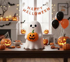Halloween Ghost Figurine | Cute, Whimsical Decor for Tabletop Home Decoration and Unique Gifts