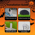 4FT Halloween Inflatable Car Window Eyeballs | Waterproof, LED Lights & Ideal for Yard and Party Decorations