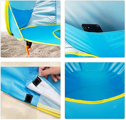SunnyNest™ | Pop-up Sun Shade Tent for Babies | Portable UV Protection Canopy for Outdoor Use & Beach Trips