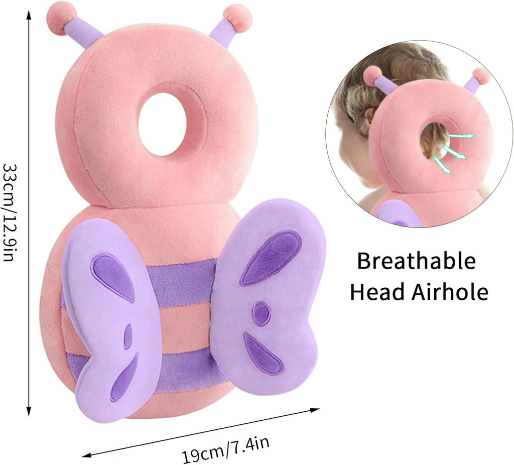 Soft Baby Head Protector | Adjustable, Breathable Cotton for Safe Crawling and Exploration