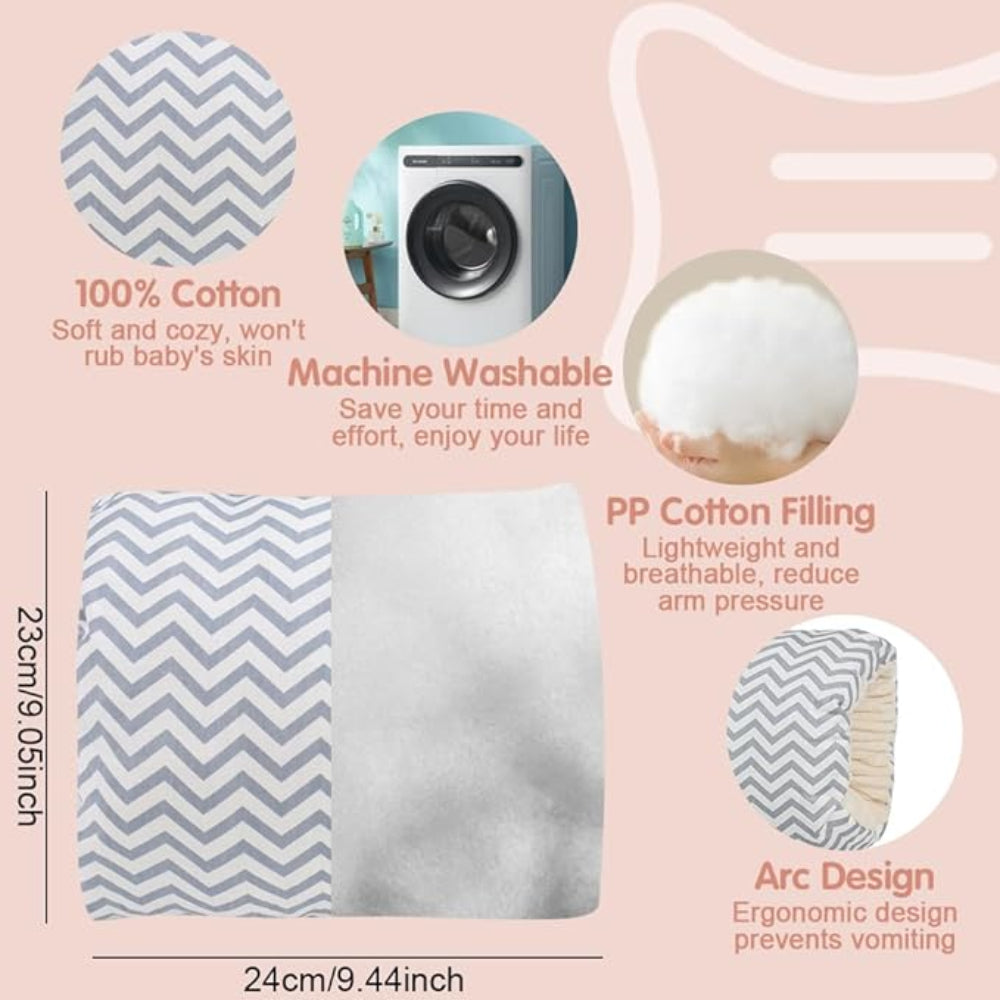 Nursie Breastfeeding Arm Pillow – Soft and Comfortable Baby Nursing Support Pillow