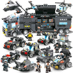 PowerForce Building Blocks Set | Durable Police Truck & Base for Creative Play and Adventure for Kids Aged 6 and Up