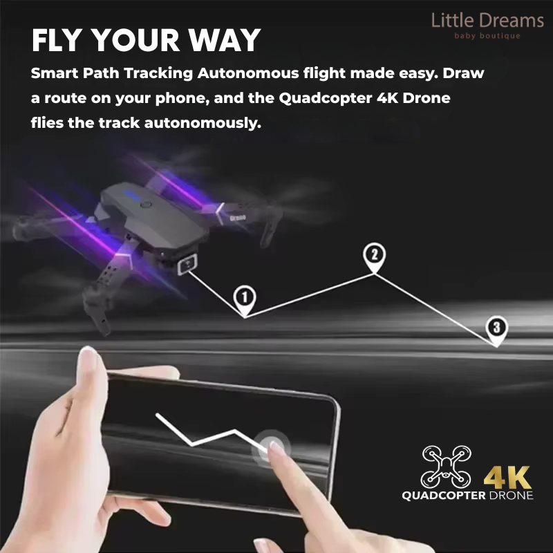 Mini Drone with 4K Camera | Easy Controls, Long Battery Life & Ideal for Kids' Aerial Adventures