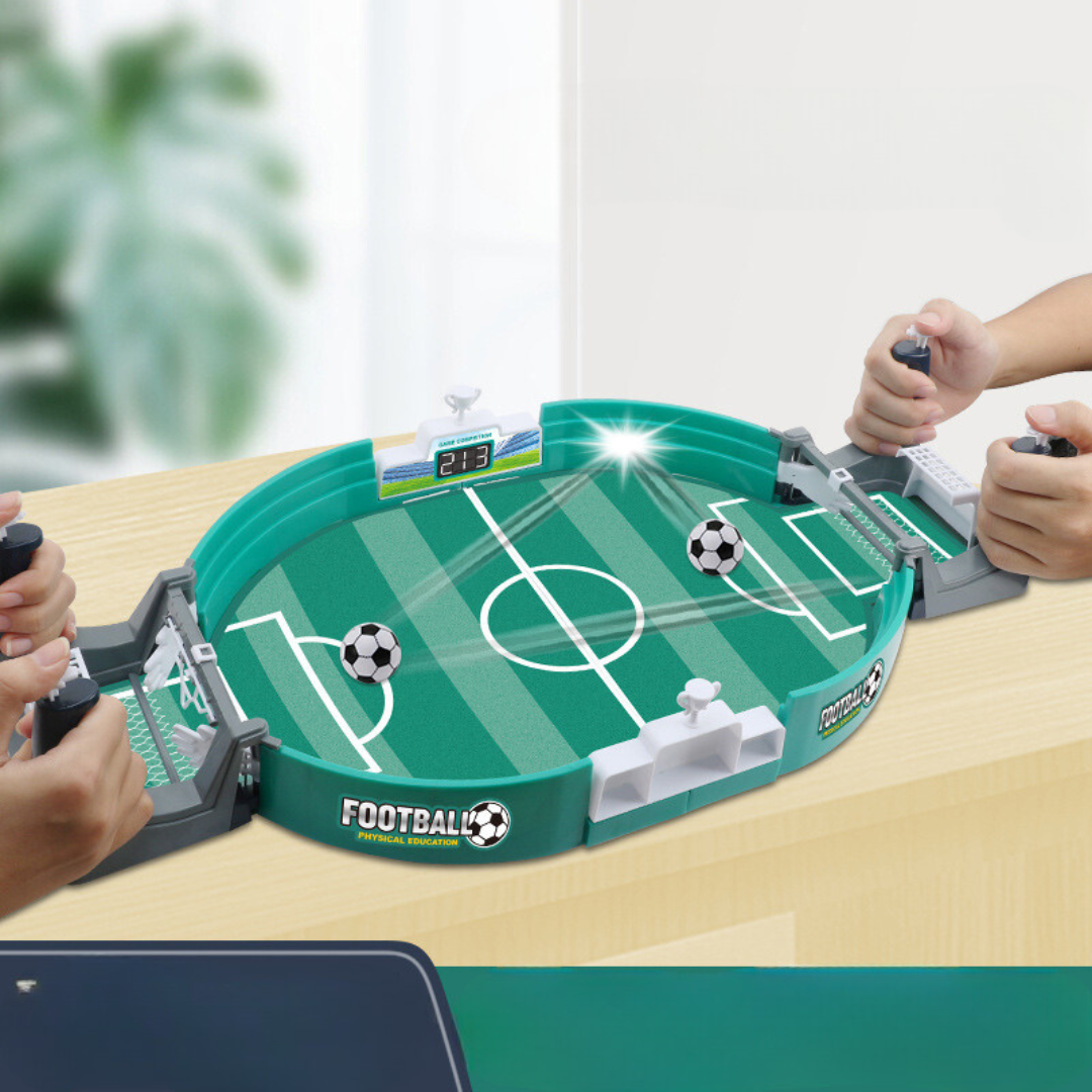 KickMaster™ | Mini Table Football Set | Compact Portable Game | Perfect for Kids & Family Fun