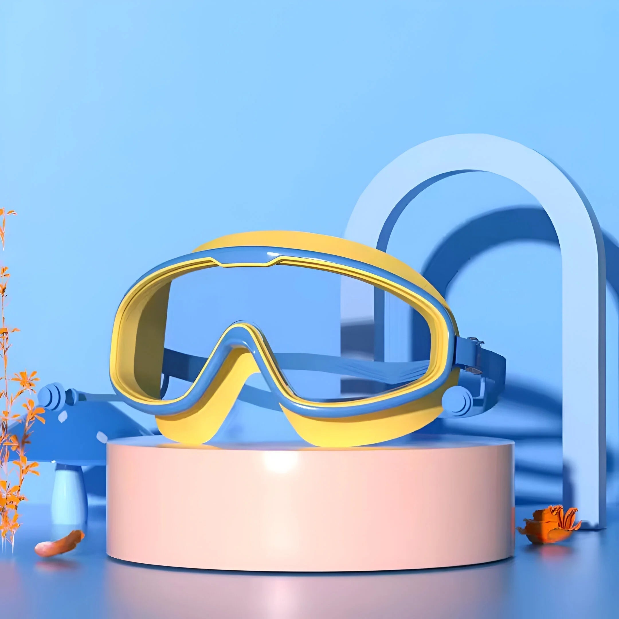 Children's Diving Goggles | 180° Panoramic View, Anti-Fog & UV Protection for Swimming Lessons and Summer Vacations