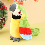 Talking and Music Playing Parrot Kids Toy | Educational, Stress-Relief Plush Companion for Learning and Relaxation