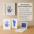 Baby Handprint Kit | Safe, Non-Toxic Ink for Lasting Memories & Unique Keepsakes for Parents and Grandparents