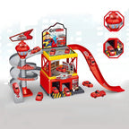 Multi-Storey Toy Garage with Lift – Interactive Parking Set with Cars and Racing Tracks for Kids, Perfect for Imaginative Play