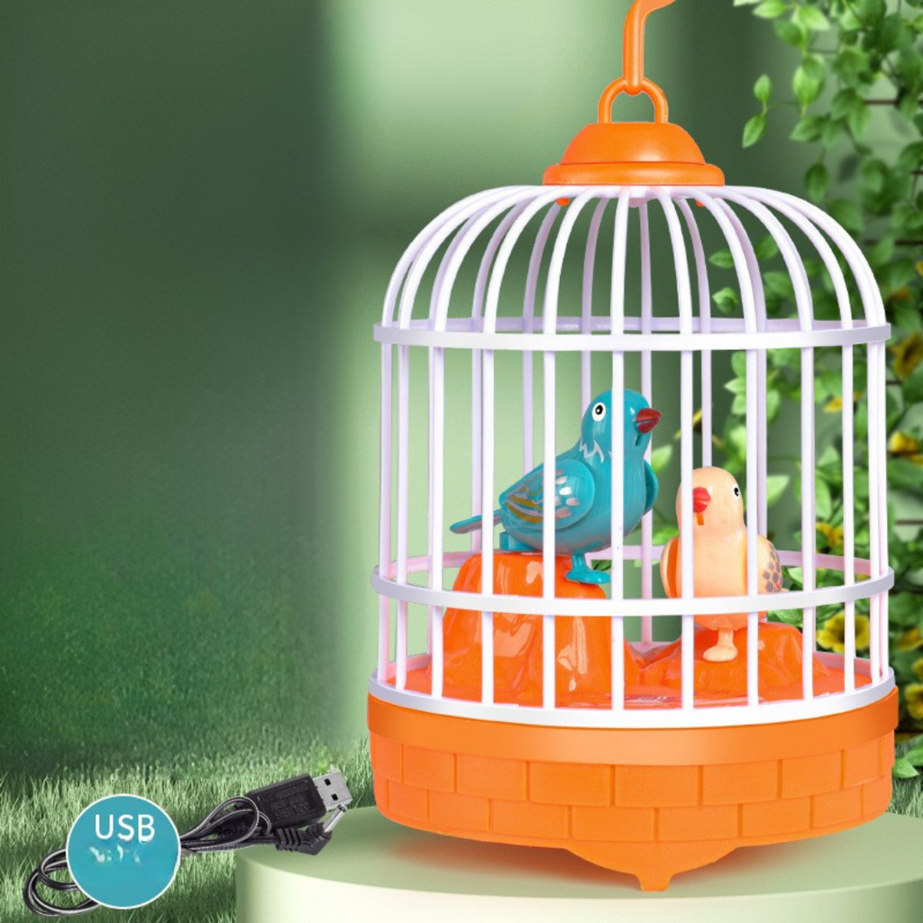 Talking Bird Cage Toy for Kids | Interactive, USB Rechargeable & Perfect for Imaginative Play and Sensory Development