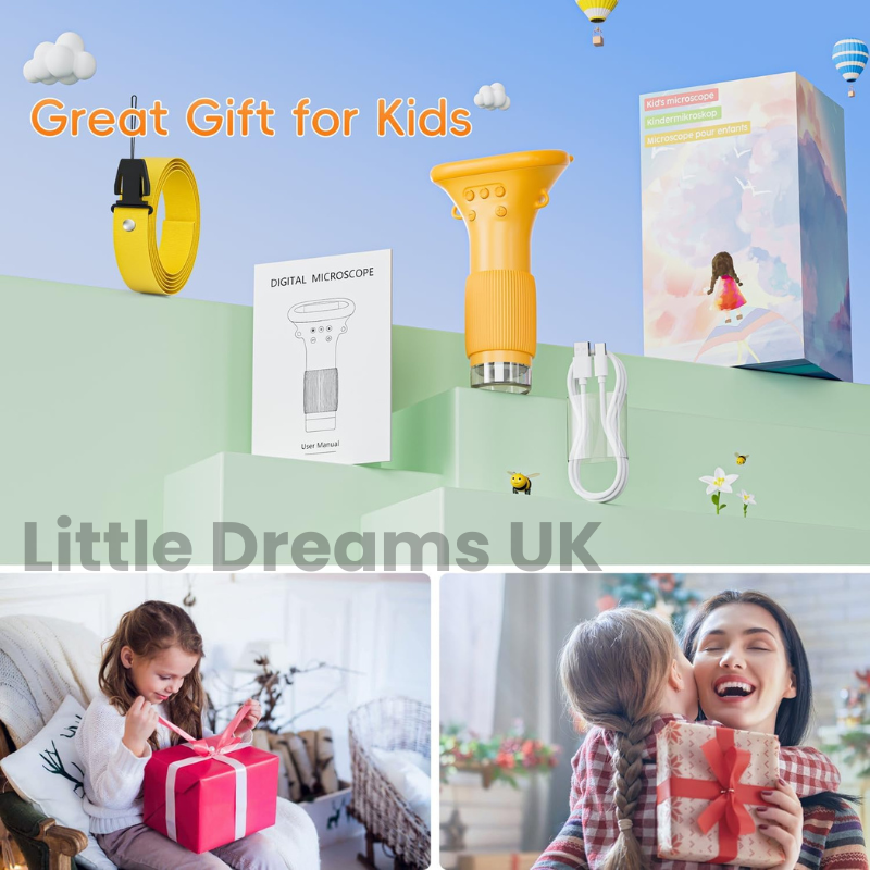 Digital Microscope for Children | 1000x Magnification, Portable & Ideal for Educational Exploration