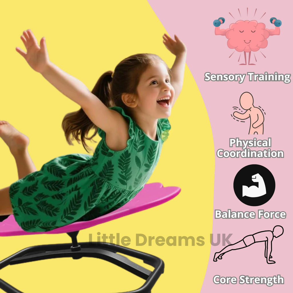 Sensory Spinning Chair – Therapy Sensory Seat for Autism, ADHD & SPD, Kids & Adults | Spinning Sensory Chair UK 360° Swivel Seat