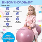 Peanut Ball Sensory for Kids – Autism Therapy Balance Ball, Calming Sensory Integration Tool