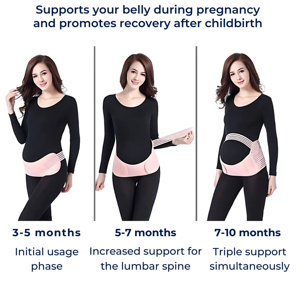 Pregnancy Support Belt for Back & Abdominal Relief – Adjustable Stomach Support for Pregnant Ladies