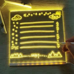 Children's Light Up Drawing Pad | Glow Art Neon Drawing Board for Kids