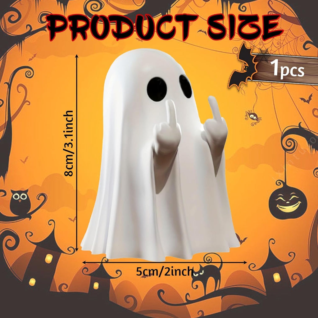 Halloween Ghost Figurine | Cute, Whimsical Decor for Tabletop Home Decoration and Unique Gifts