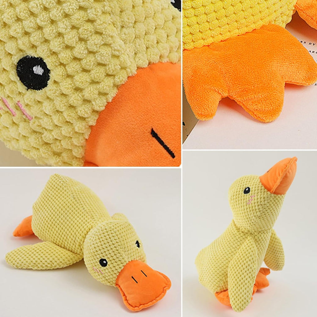 Indestructible Dog Toy Calming Duck | Stress Relief Plush