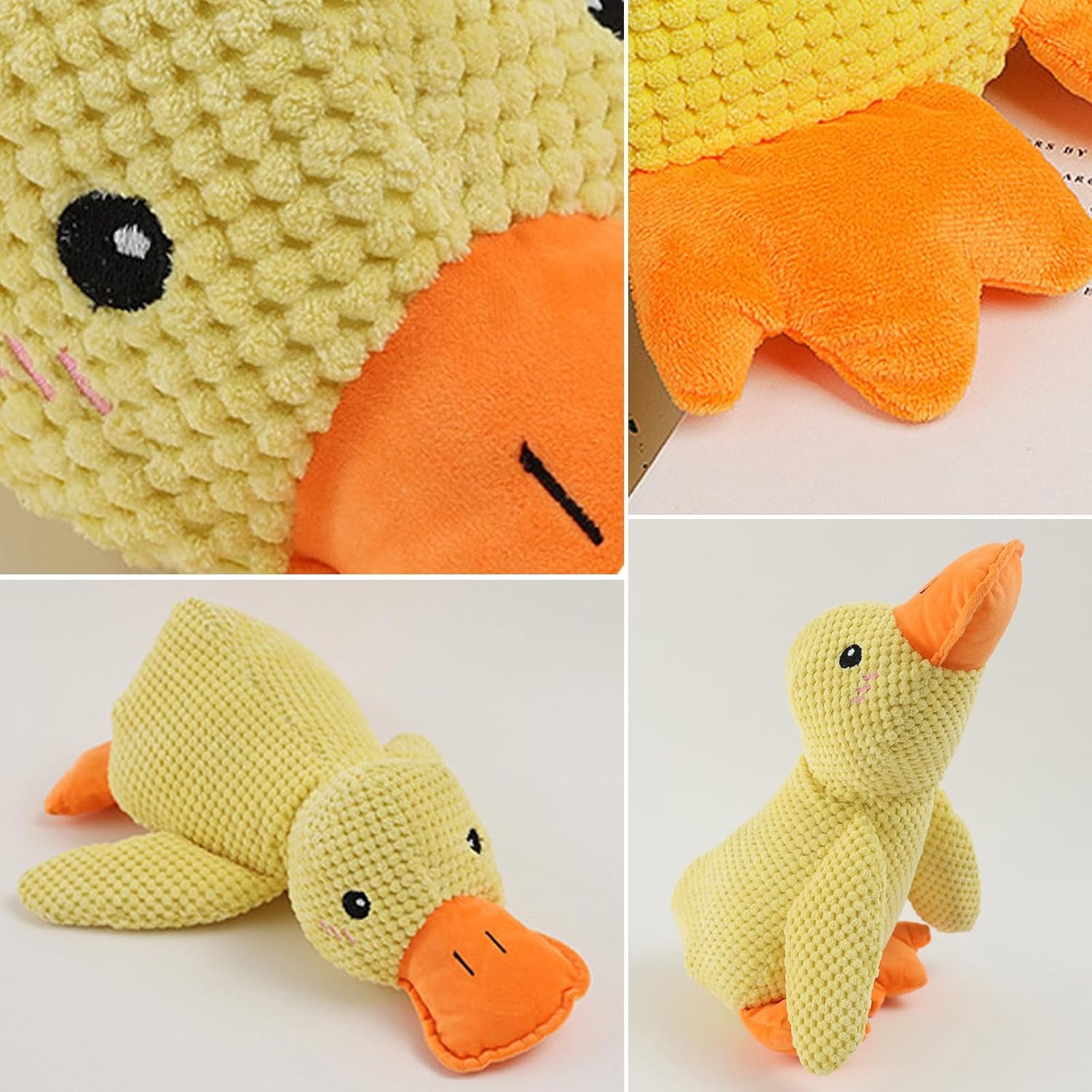 Indestructible Dog Toy Calming Duck | Stress Relief Plush
