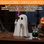 Halloween Ghost Figurine | Cute, Whimsical Decor for Tabletop Home Decoration and Unique Gifts
