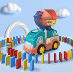 PlayfulPinnacle™ | 102 PCS Montessori Domino Truck for Learning & Development | Educational Toy for Kids 3+