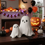 Halloween Ghost Figurine | Cute, Whimsical Decor for Tabletop Home Decoration and Unique Gifts