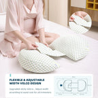Pillow for Pregnant Women – Full Body Maternity Support for Back, Belly, Hips & Better Sleep