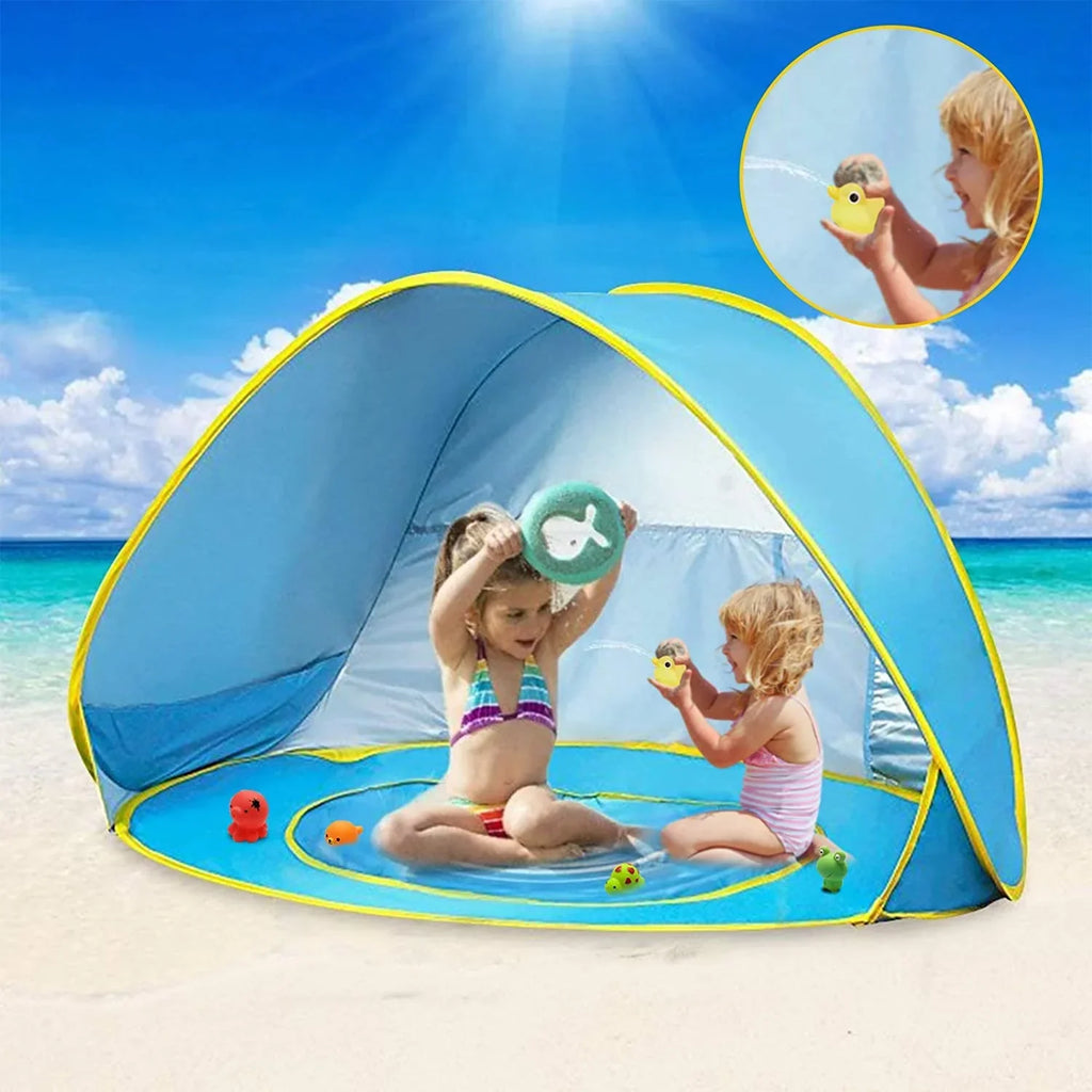 SunnyNest™ | Pop-up Sun Shade Tent for Babies | Portable UV Protection Canopy for Outdoor Use & Beach Trips
