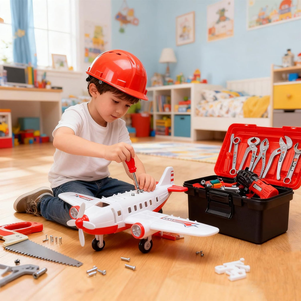 Kids Work Bench with Tools – Children’s Tool Station & Toy Tool Set for Creative Building Play