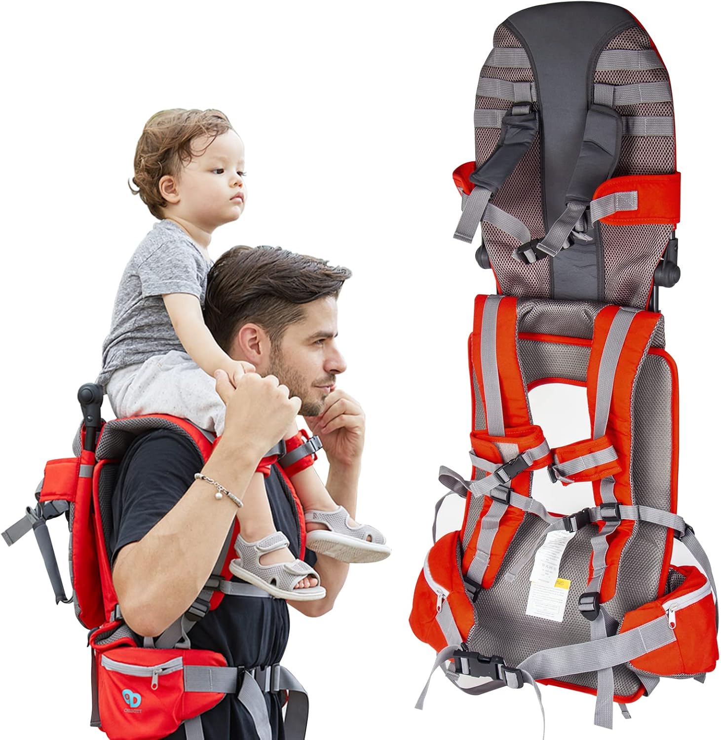 Shoulder Baby Carrier | Comfortable, Secure Design for Children Aged 6 Months to 4 Years | Perfect for Outdoor Adventures and Family Outings