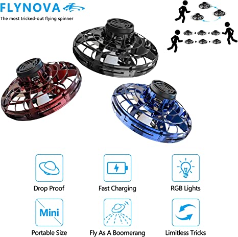 Infrared Controlled UFO Drone - Remote Control Flying Toy for Kids and Adults