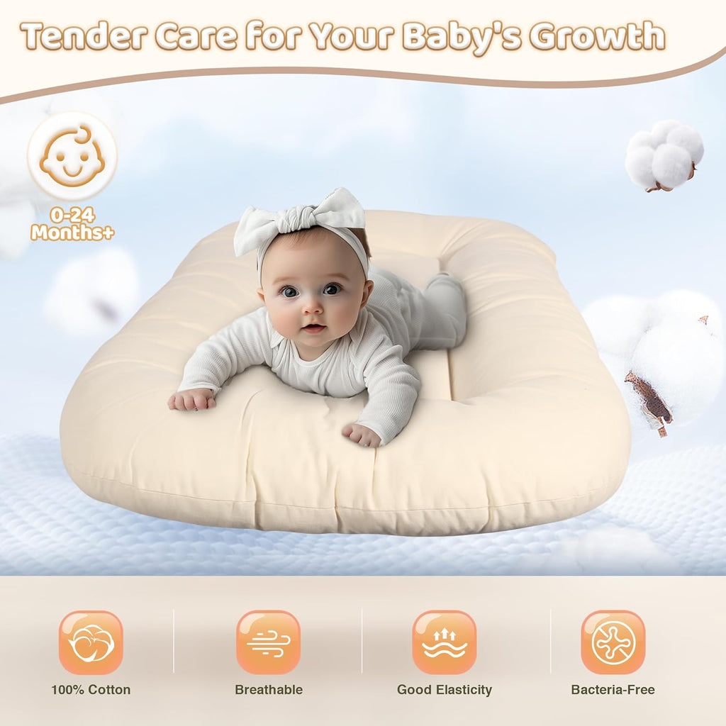 Baby Nest Cocoon for Newborns – Organic-Style Snuggle Sleep Pillow for Safe, Comfy Infant Support