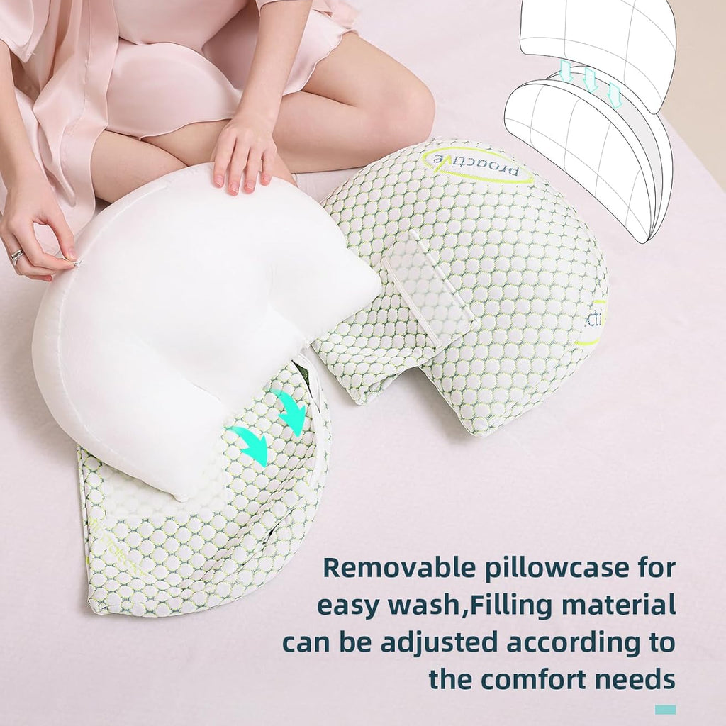 Pillow for Pregnant Women – Full Body Maternity Support for Back, Belly, Hips & Better Sleep