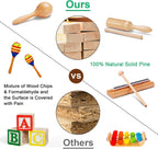 Montessori Wooden Music Instruments Set | Non-Toxic, Safe & Fun for Kids Aged 3+ to Boost Rhythm and Creativity