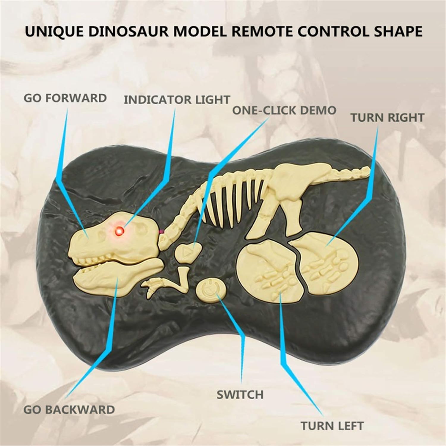 Remote Control Dinosaur Robot – Lifelike Velociraptor Toy with Sound, Lights & Realistic Movements