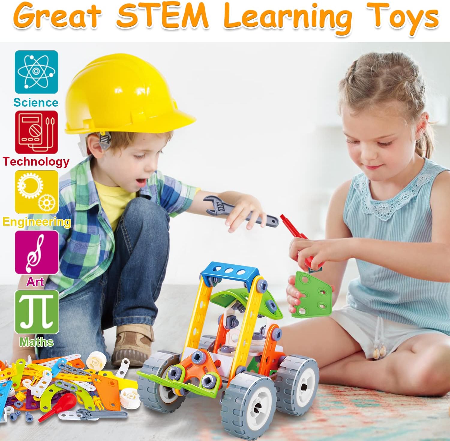 STEM Building Set for Kids | Durable, Educational & Perfect for Creative Play and Technical Skill Development