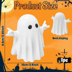 Halloween Ghost Figurine | Cute, Whimsical Decor for Tabletop Home Decoration and Unique Gifts