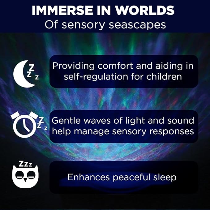 Rechargeable Sensory Lights for Autism & ADHD – Calming Multi-Colour Sensory Lighting Lamp for Children’s Sleep & Relaxation