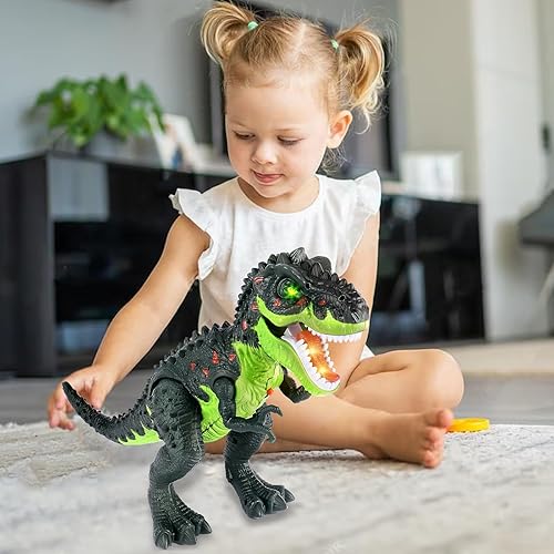 Robotic Dinosaur Toy – Interactive Dinosaur Robot with Sound, Lights & Touch-Activated Movement for Kids