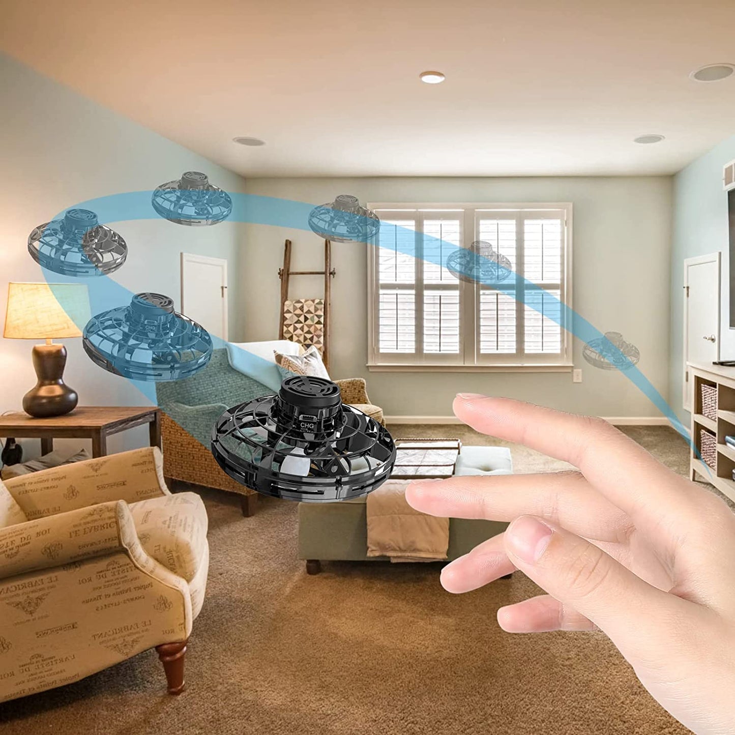 Infrared Controlled UFO Drone - Remote Control Flying Toy for Kids and Adults