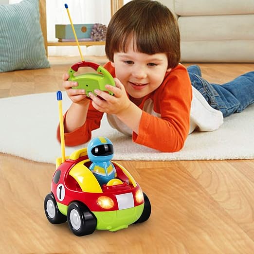 RC Turbo Racer Remote-Controlled Toy Car | Easy Control, Fun Sounds & Lights for Kids' Indoor and Outdoor Play