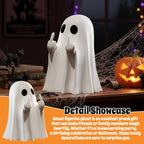 Halloween Ghost Figurine | Cute, Whimsical Decor for Tabletop Home Decoration and Unique Gifts