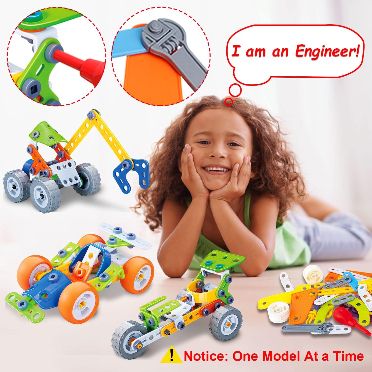 STEM Building Set for Kids | Durable, Educational & Perfect for Creative Play and Technical Skill Development