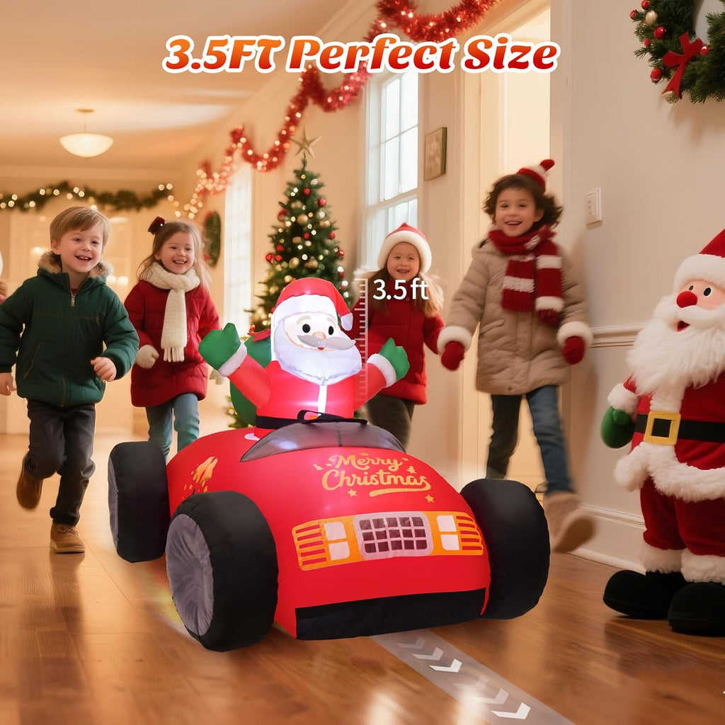 Remote Control Inflatable Santa Claus Outdoor with Auto Inflate