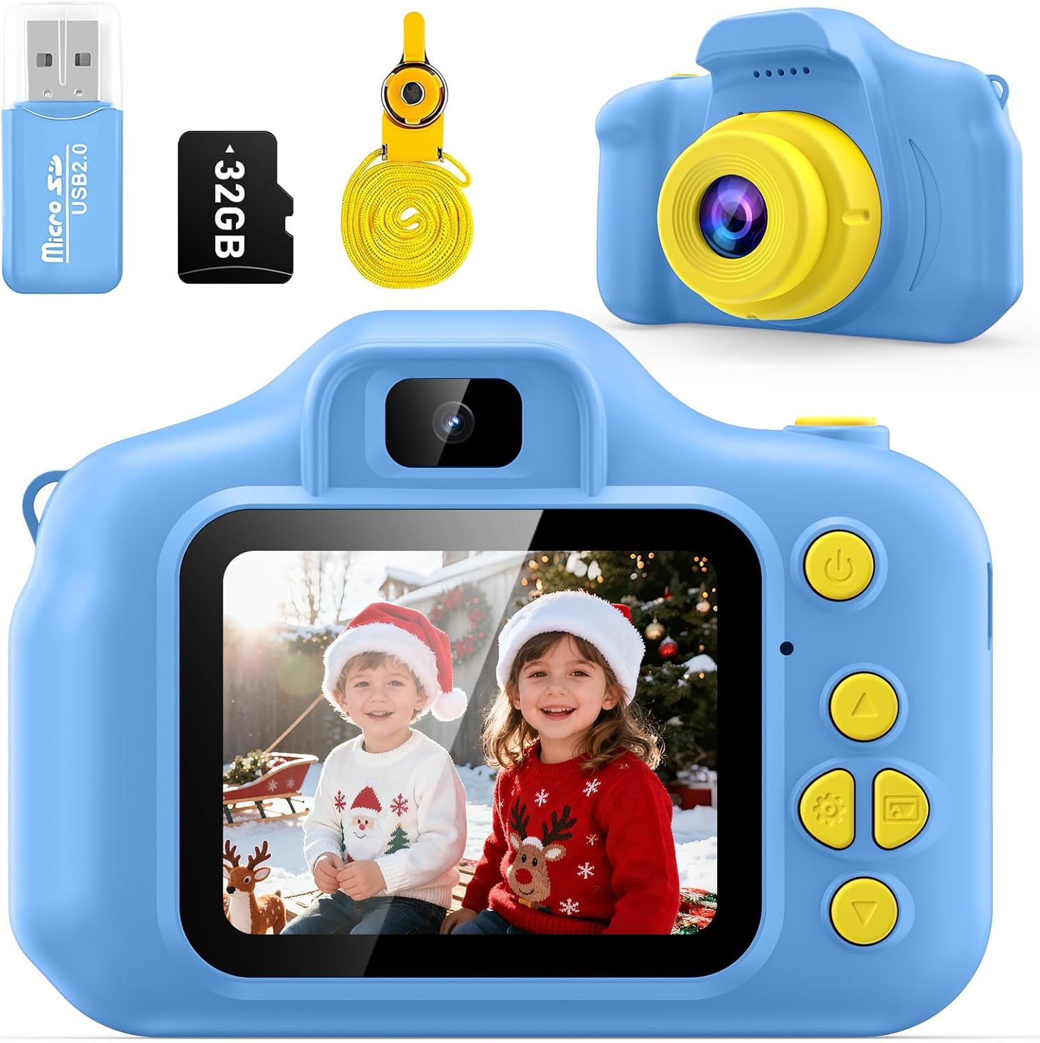 Kids Digital Camera – KiddoSnap Interactive Toy Camera for 3-5 Year Olds with HD Video, Dual Lens & Durable Design